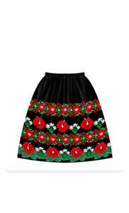 Faldas florales personalizadas de verano para mujer Falda plisada de algodón y poliéster con estampado Vintage para mujer - Product Image 2