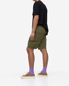 Streetwear coupe ample short en jean personnalisé short lourd garçon en détresse Baggy Jots fabrication de vêtements short uni et blanc pour hommes - Product Image 1