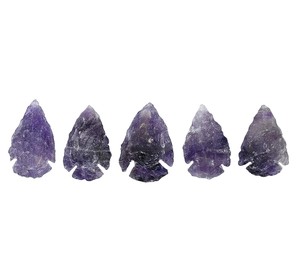 Pointe de flèche en améthyste naturelle pierre naturelle pierres précieuses agate de guérison pointes de flèche en cristal reiki grossiste de pointes de flèche de guérison - Product Image 6