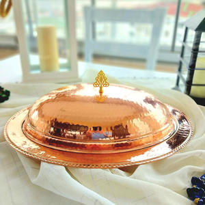 Plato de Servir Moderno de Aluminio Hunkar, Grabado a Mano, de Alta Calidad, Ecológico, Apto para Lavavajillas, con Tapa Esférica - Product Image 2