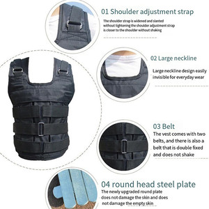 Chaleco con Peso Personalizado OEM al Mejor Precio para Entrenamiento de Fuerza, Fitness y Desarrollo Muscular - Acero Duradero para un Peso Efectivo - Product Image 5