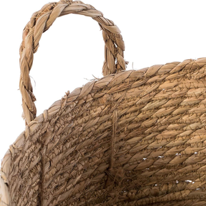 Vente en gros de paniers à linge écologiques en jacinthe d'eau de style bohème Poignées moulées par injection Paniers rectangulaires pour jouets - Product Image 4