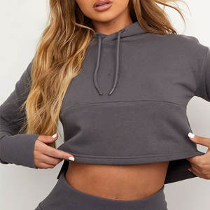 Sudadera Corta Informal de Alta Calidad para Mujer, Diseños Clásicos y Elegantes, Sudadera Corta Transpirable y Antibolitas para Invierno - Product Image 2