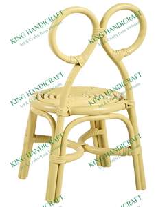 Chaise pour enfants en rotin naturel moderne, ajout délicieux à toute chambre d'enfant-pour l'extérieur et la cuisine - Product Image 3