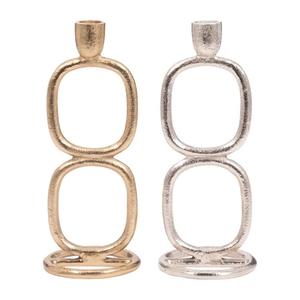 เชิงเทียนอะลูมิเนียมทรงกลมสีทองแบบกำหนดเองได้จำนวนมาก ดีไซน์หรูหรา เป็นมิตรกับสิ่งแวดล้อม เหมาะสำหรับงานคริสต์มาส ใช้สำหรับจัดงานและตกแต่งบ้าน - Product Image 2