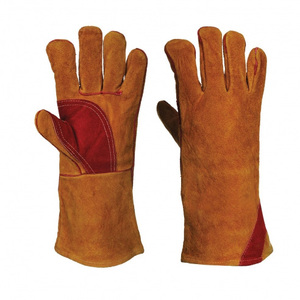 High Quality XL Size Cowhide Split Leather <b>Welding</b> Gloves Anti-Slip Waterproof Touch <b>Screen</b> Features Direct Factory Wholesale - Product Image 1