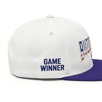Casquette Snapback Premium Personnalisée à 6 Panneaux, Visière Plate, Toile Violette, Broderie 3D, Ajustement Réglable, Unisexe, Sport, Marque Privée, OEM, ODM, Faible Coût
