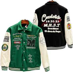 New Arrival Mens Wool Varsity <b>Jacket</b> Leather Sleeves OEM ODM Factory College Style Outerwear Bulk Manufacturing Export - Product Image 5