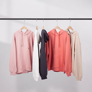 Ropa de mujer Sudadera con capucha corta de peso pesado Cremallera Lavado ácido Sudadera con capucha Ropa de mujer Sudaderas de gran tamaño Sudaderas con capucha de mujer personalizadas - Product Image 1