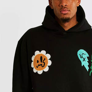 Sweat-shirt et sweat à capuche unisexe personnalisé avec impression 3D en relief, en molleton épais, style streetwear, mode d'hiver, impression en relief - Product Image 4