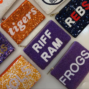 กระเป๋าใส่เหรียญผ้าฝ้ายประดับลูกปัดน่ารักสำหรับเด็กผู้หญิง ดีไซน์แฟชั่น พร้อมซิป ปรับแต่งได้ หลายสไตล์ หลายสี ของขวัญขอบคุณ - Product Image 1