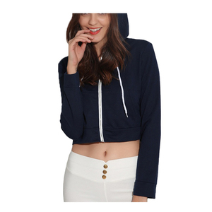 Sweat à capuche gris à col haut et demi-fermeture éclair sur le devant à côtes pour femmes pull-over saison d'hiver nouveau design - Product Image 1