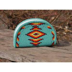 Monedero de Diseño Étnico de la Mejor Calidad, Hecho a Mano con Cuentas, con Bolsillo Compacto con Cremallera para Monedas y Efectivo para Mujer, Precio al por Mayor - Product Image 1