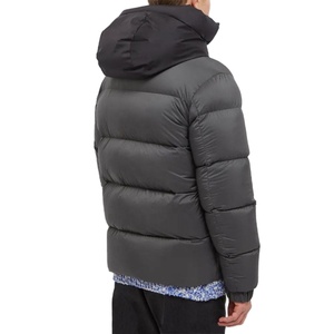 Chaqueta acolchada de talla grande y XS para hombre, abrigo de invierno informal inteligente con cierre de cremallera, servicio OEM, abrigo de plumón, técnica teñida lisa - Product Image 3