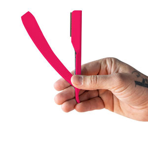 PANTHARA Rasoir droit professionnel Kit de rasoir droit ultra exposé avec 10 lames Premium 2mm exposées (PANTHARA) - Product Image 1