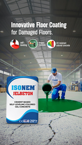 Béton gel coloré auto-nivelant moderne à base de ciment ISONEM JELBETON-Imperméable et antidérapant - Product Image 2