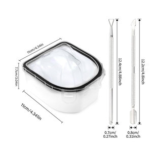 Pousse-ongles à cuticules pointus à double extrémité de haute qualité Logo personnalisé Pousse-cuticules en acier inoxydable pour manucure double face - Product Image 3