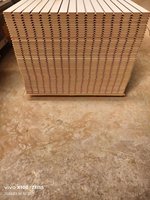 Panneau de placage en MDF E0 anti-humidité, design cannelé, pour boîte à haut-parleur, design moderne, directement de l'usine de Linyi