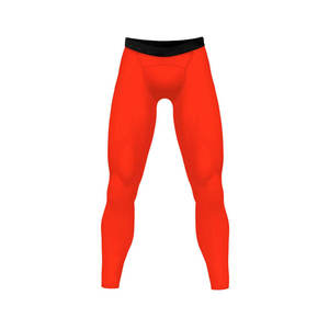 Pantalons de sport pour hommes en coton/bambou, compression élastique, respirant, séchage rapide, longueur intégrale, entraînement en salle de sport, yoga, fitness - Product Image 1