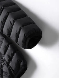 Veste matelassée chauffante d'hiver personnalisée pour homme, col montant, vêtements décontractés, manteaux de haute qualité, veste matelassée pour homme avec capuche - Product Image 5