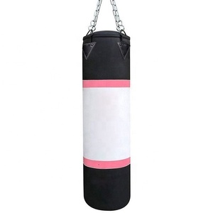 Sacs de frappe robustes personnalisés pour entraînement de Kick Boxing, MMA, Muay Thai, en cuir PU, remplis de sable, avec fermeture à chaîne, logo personnalisé universel - Product Image 1