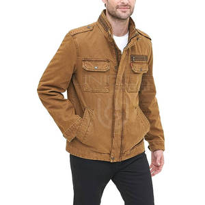 Venta al por mayor chaquetas de mezclilla de encargo de los hombres ropa de abrigo de algodón azul clásico, OEM/ODM Fabricación, chaqueta de invierno de ajuste regular de los pantalones vaqueros - Product Image 1