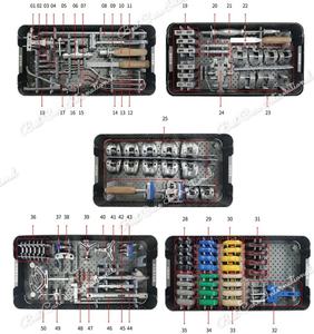 Juego de Instrumentos Quirúrgicos Ortopédicos para Articulación de Rodilla, Estuche de Instrumentos Femorales de Acero Inoxidable, Manual, Grado Alemán, Alta Calidad - Product Image 5