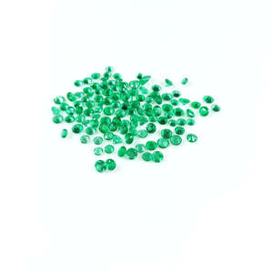 Natural Zambian Emerald Calibrated <b>Rounds</b> 2mm Natural Loose Faceted Emerald Gemstone For Jewelry Making Ready To Use - Product Image 3