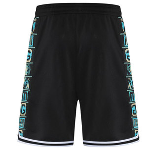Pantalones Cortos de Baloncesto Retro Personalizados, Negros, Dorados y Blancos, 100% Algodón, Estilo Casual, con Cordón Ajustable, Transpirables, Servicio OEM - Product Image 2
