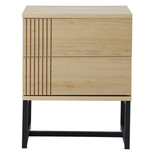 Nordique moderne luxe en bois massif deux tiroirs pliable table de chevet élégant Simple maison commerciale chambre meubles - Product Image 1