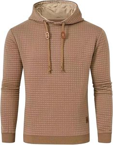 เสื้อฮู้ดสวมหัวผ้าแจ็คการ์ดสำหรับผู้ชายเสื้อกันหนาวมีสไตล์สำหรับฤดูหนาวระบายอากาศได้ดีป้องกันการหดตัวปรับแต่งได้ - Product Image 1