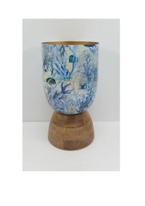 Calcomanía de jarrón de flores de metal de diseño moderno de alta calidad, acabado esmaltado para sala de estar, decoración de Mesa para el hogar, hecha a mano, personalizada - Product Image 2