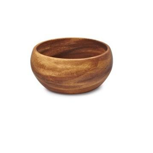 ชุดชามสลัดไม้เนื้อแข็งอะคาเซียธรรมชาติ น้ำหนักเบา ทรงกลม ขัดเงา สำหรับอุปกรณ์ครัว - Product Image 4