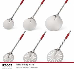 Pelle à pizza ronde perforée en aluminium Fida 25 cm - Product Image 2