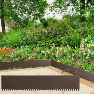 Decorazione in metallo personalizzata per esterni OEM flessibile in metallo per bordi da giardino letti per fiori Kit per bordi paesaggistici bordo rialzato in acciaio ODM