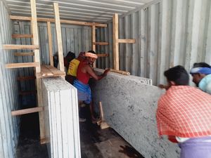 Losas de Granito River Black Cutter de 20 mm de Espesor, Disponibles con Embalaje Suelto y en Cajas, Granito FOB Puerto Mundra a Todas las Destinaciones - Product Image 3