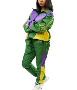 Survêtement imperméable pour femmes avec doublure en maille personnalisée, survêtement en nylon pour femmes, survêtement décontracté coupe-vent pour femmes - Product Image 6