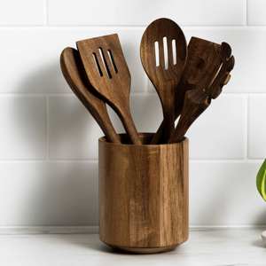 Ensemble de 8 ustensiles de cuisine uniques faits à la main, écologiques et luxueux en bois pour la cuisine à domicile - Product Image 4