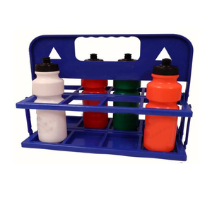 Best Quality 8-Pack Foldable Plastic <b>Black</b> Sports <b>Water</b> <b>Bottle</b> Holder with Custom Logo Portable for Sports & Entertainment Use - Product Image 5