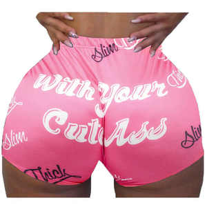 Shorts Deportivos de Yoga con Diseño Moderno, Estilo Candy Skittles, con Control de Abdomen y Elasticidad en Cuatro Direcciones, de Spandex/Nylon para Mujer - Product Image 6