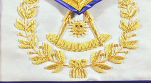 ผ้ากันเปื้อนมาโซนิกปักด้วยมือคุณภาพสูงเป็นมิตรกับสิ่งแวดล้อม - Product Image 3