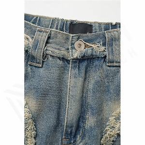<b>Men's</b> <b>Loose</b> Printed Street Style Straight Jeans Wholesale Manufacturers Factory Customized Casual Wide Customized Color <b>Trousers</b> - Product Image 4