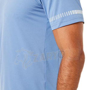 Men's Solid Print <b>Pattern</b> Canvas <b>Tights</b> Quick-Drying Sports Fitness O-Neck Training Short Sleeve T-Shirt New Washed Knitted - Product Image 5