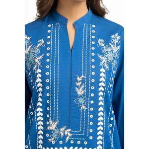 Conjunto de Camisa y Pantalón Casual de Verano con Bordado Cambric IPST-44597 - Product Image 3