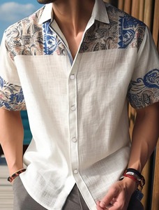 Camisetas de verano de alta calidad para hombre, camiseta de manga corta versátil con gráfico Hawaiano estampado en 3D - Product Image 5