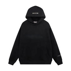 เสื้อฮู้ดสวมหัวโอเวอร์ไซส์สำหรับผู้ชายผ้าคอตตอนโพลีเอสเตอร์โอเวอร์ไซส์กำหนดเองได้3D สีล้วนมีกระเป๋าพิมพ์ลายพัฟทรงหลวมสำหรับฤดูใบไม้ร่วง - Product Image 2