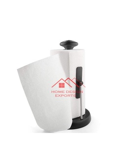 Portarrollos de papel de cocina de acero inoxidable independiente, precio al por mayor, portarrollos de papel tisú para encimera - Product Image 2