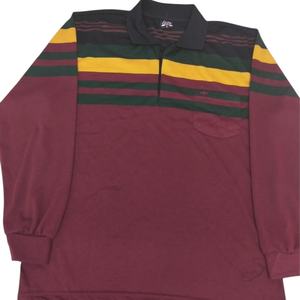 เสื้อยืดแขนยาวลายทางสำหรับผู้ชาย ผ้าถักระบายอากาศได้ดี นุ่มสบาย เหมาะสำหรับใส่ลำลอง - Product Image 5