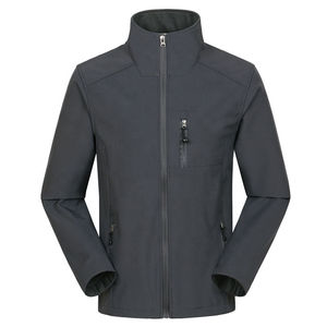 Veste Softshell respirante à capuche pour homme avec doublure en polaire Style décontracté d'hiver Tissu en toile de coton - Product Image 2