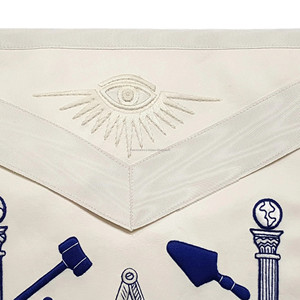 ผ้ากันเปื้อนพิธีกรรมเมสันคุณภาพสูง สายสะพายปักลายตามสั่ง ปลอกคอ อุปกรณ์พิธีกรรมที่ทนทาน ผู้จัดจำหน่ายขายส่ง - Product Image 2